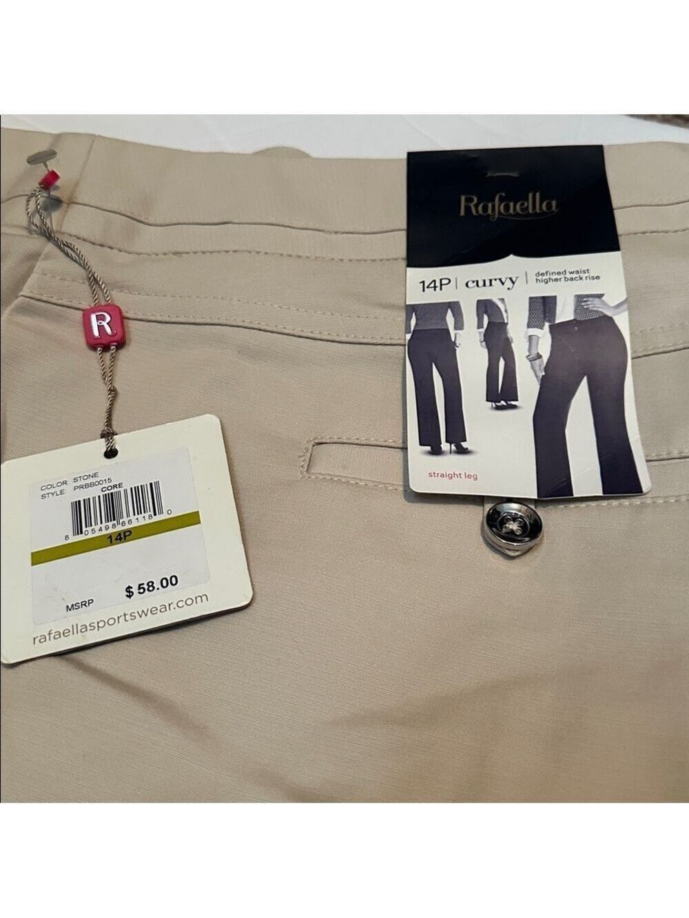Rafaella Women’s Curvy Dress Pants 14P - Picture 2 of 5